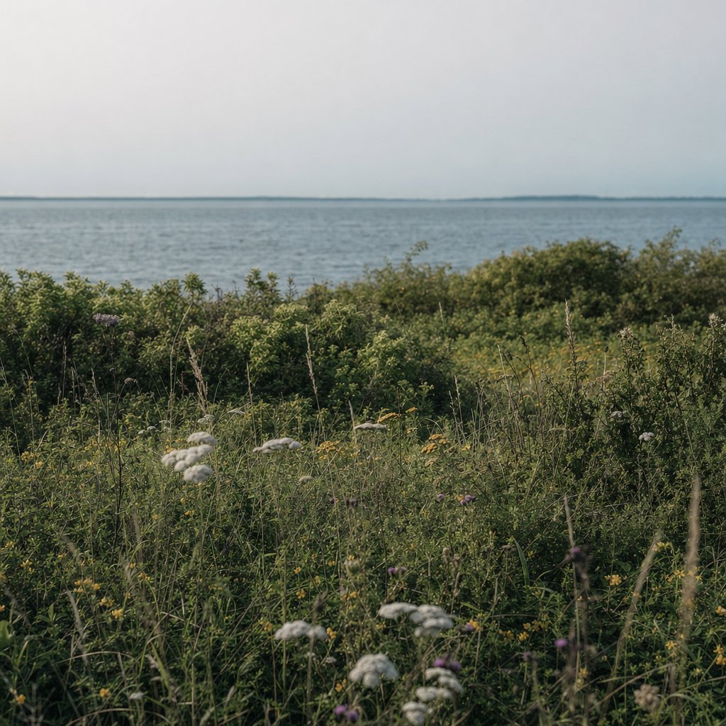 Peberholm, the artificial nature reserve island in the Øresund strait