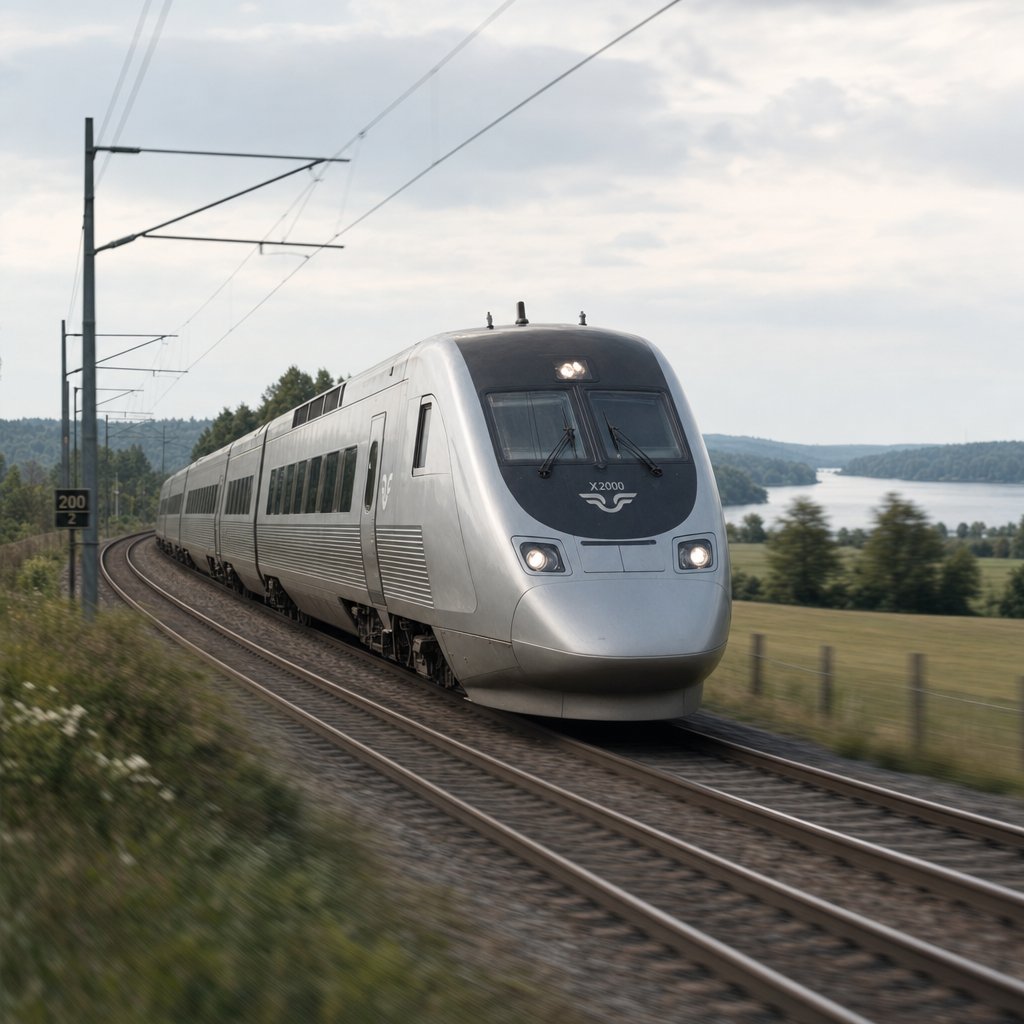 Sweden's X2000 tilting high-speed train